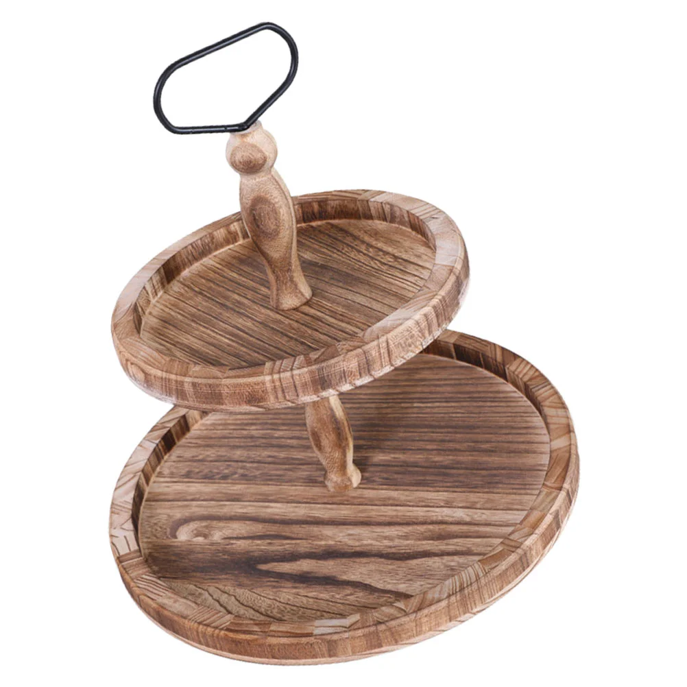 

1Pc Rustic Jewelry Tray Fruit Plate Cupcake Tower Vintage Cake Stand Pastry Stands for Parties Pastry Serving Platter