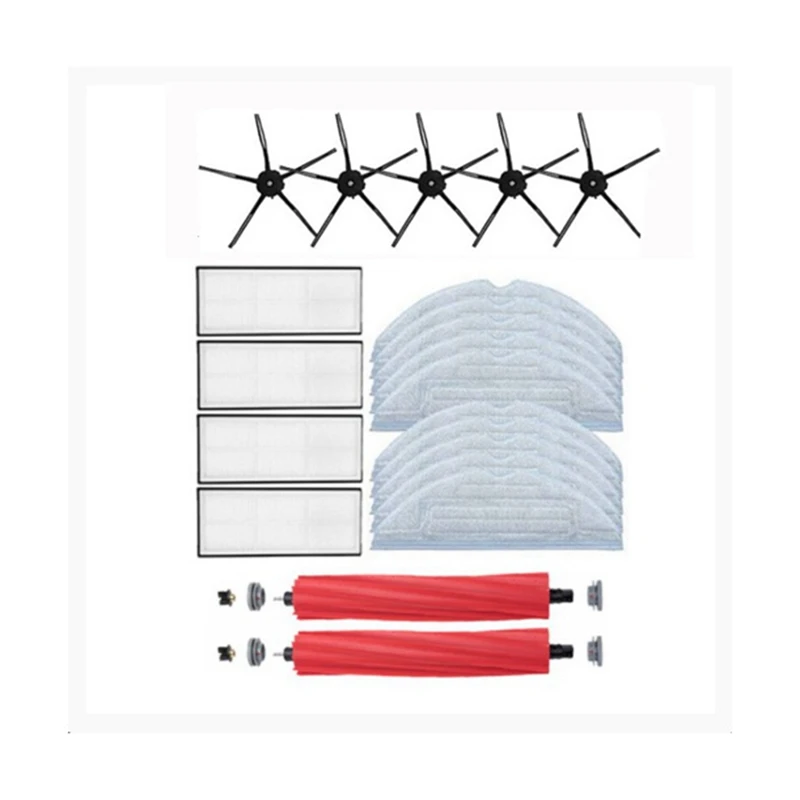 

Main Brush Hepa Filter Mopping Cloth Side Brush For Xiaomi Roborock S7 T7S T7plus Vacuum Cleaner Accessories Spare Parts