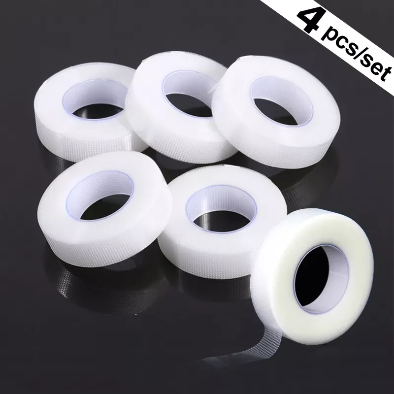 

4PCS Bundle Sale Grafting Lashes Medical Adhesive Tape Eyelash Extension Breathable Non-woven Cloth Tapes for Wholesale