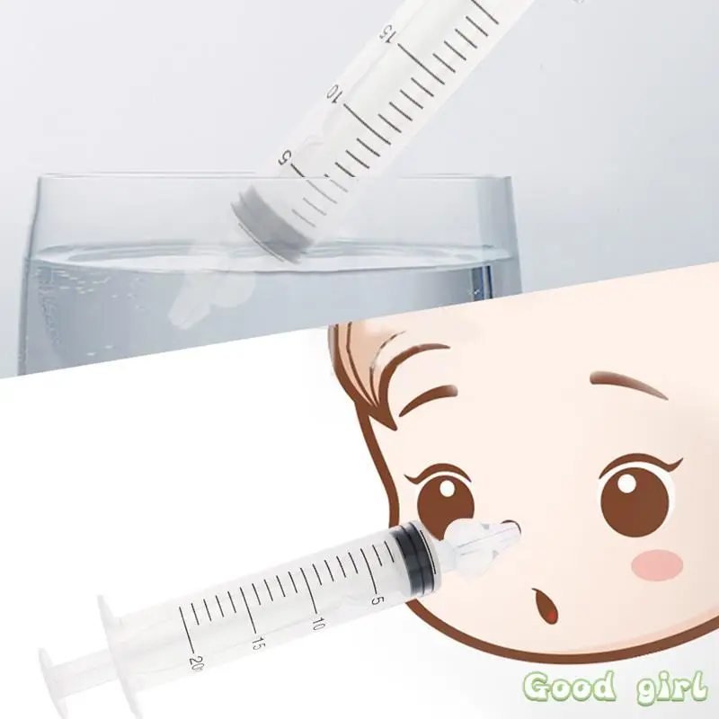 

Baby Nasal Aspirator Professional Syringe Nasal Irrigator Baby Nose Cleaner Rinsing Device Reusable Nose Washing 20ml