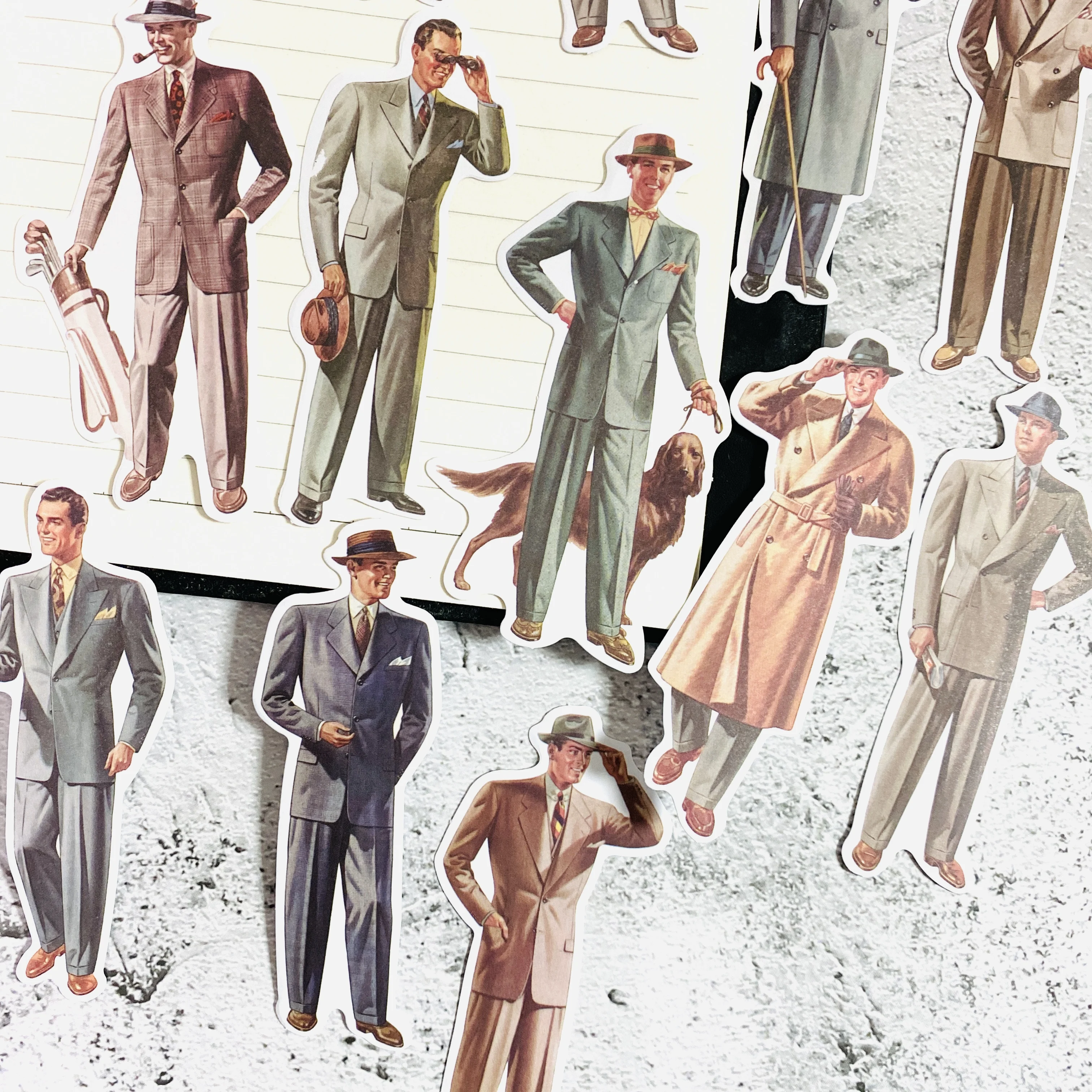 14 шт. винтажный джентльменский дневник колледж телефонный альбом счастливый