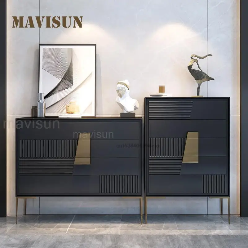 

Шкаф для хранения с пятью ящиками, современный комод для гостиной, спальни, шкафчик с четырьмя ящиками