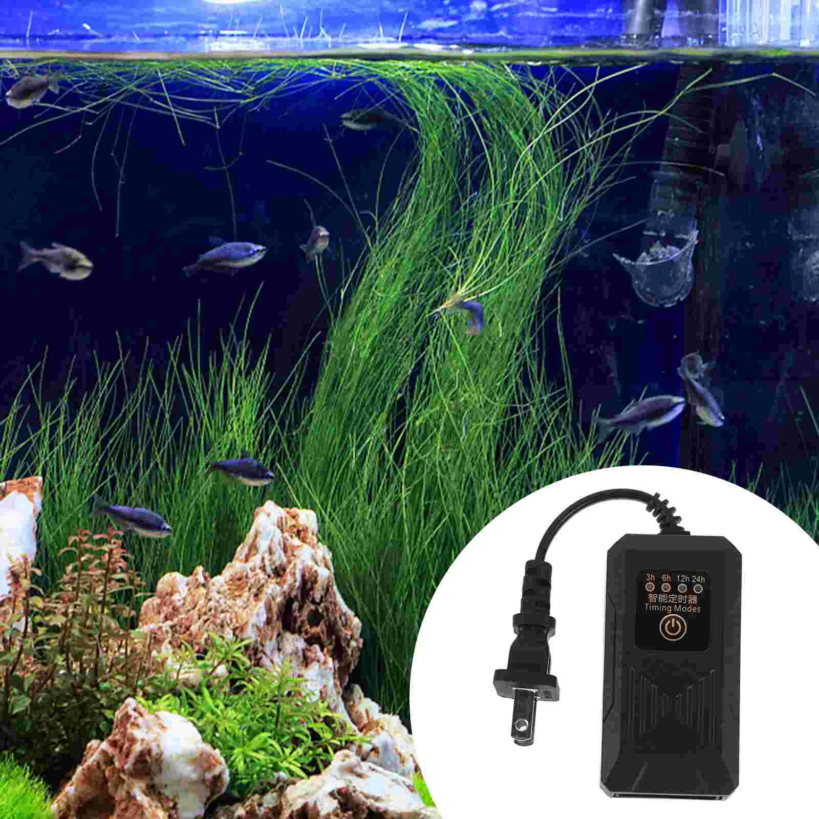 

Fish Tank Timer LED Dimmer Outlet Accessories Aquarium Water Lamp Light Modulator