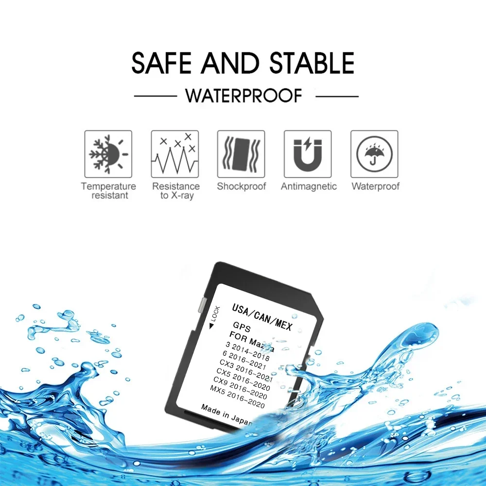 Северная Америка 2022 16 ГБ карта навигационных карт CX-5 для Mazda 3 6 CX3 5 9 MX5 GPS SD-карта