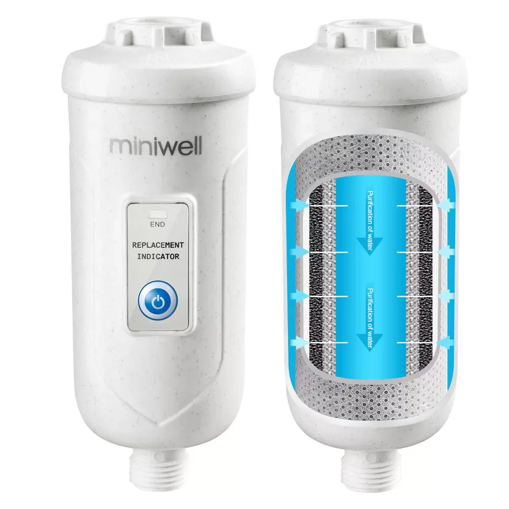 

Shower Water Filter Purifier L730-X - Water Softner System With Replacement Cartridge Indicator
