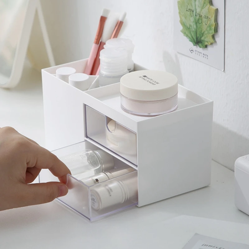 

Домашний стол ящики для хранения для ванной комнаты, водонепроницаемый Настольный органайзер для косметики, шкаф, ящик для хранения канцелярских принадлежностей для дома и офиса