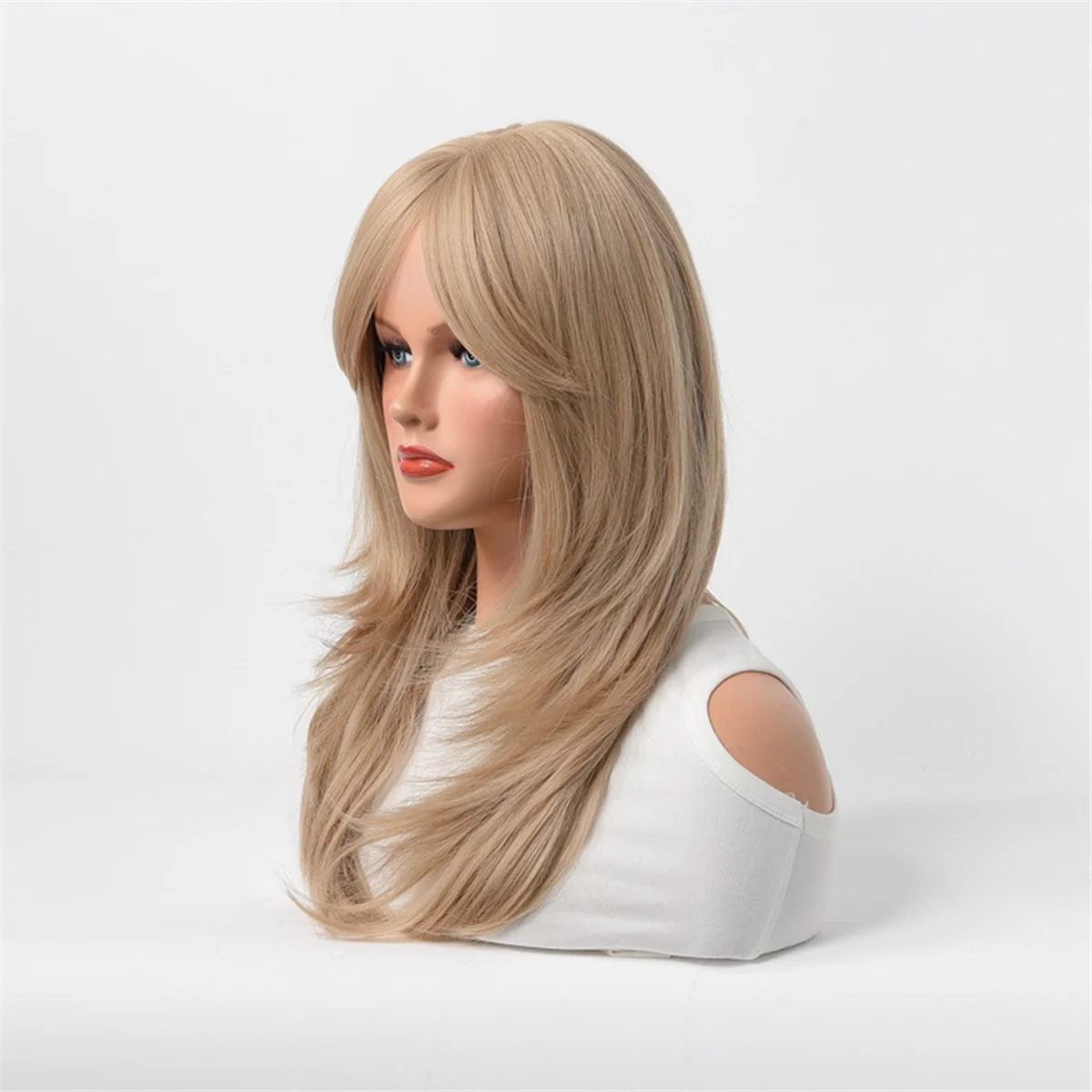 Парик из химического волокна для женщин длинный прямой волнистый парик с восемью