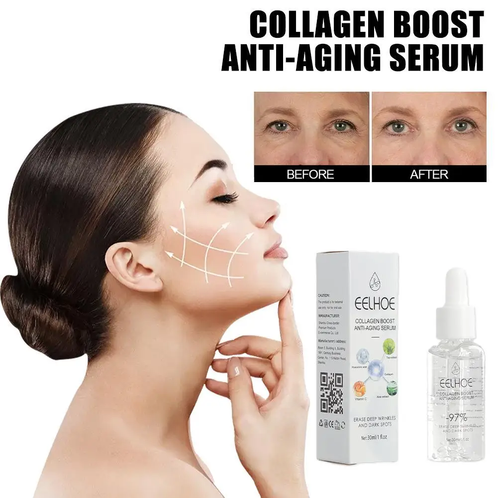 

Collagen Anti Aging Serum Wrinkle Removal Firming Fade Fine Lines Whitening Nourishing Hyaluronic Acid Facial Lifting Essence