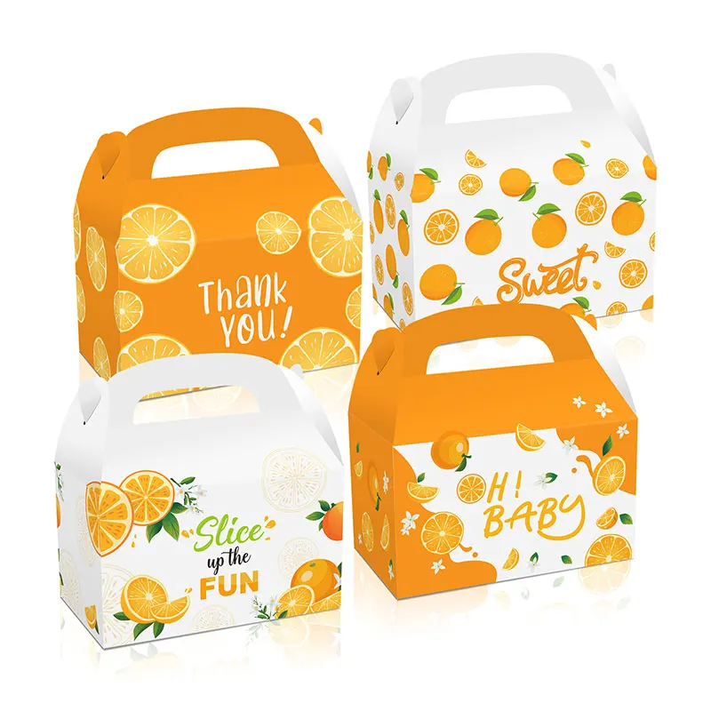Fruit Theme Candy Box Wedding Birthday Party Baby Shower Favors Bag Homemade Biscuit Cake Box