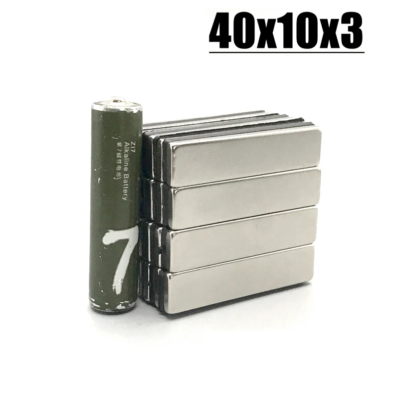 2/5/10/20/50 шт. 40x10x3 неодимовый магнит мм N35 NdFeB Блок сверхмощный сильный постоянный