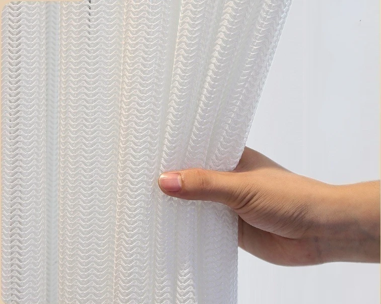 

Wheat Ear Light-transmitting and Opaque People-shading Balcony Window Screen White Fishbone Yarn Anti-scratch and Anti-hook Silk
