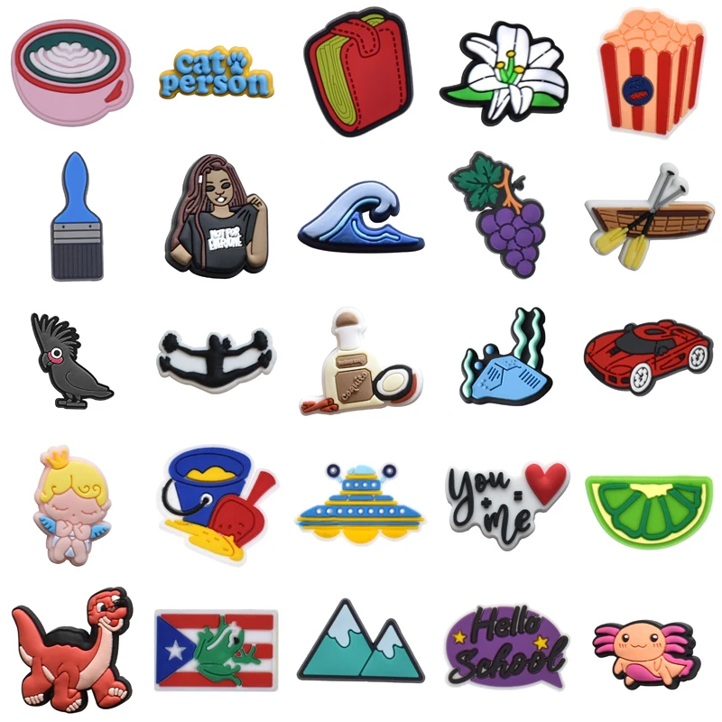 

Shoes Accessories Men Kids Shoe Charms Decorations for Crocs Girl Packs Gifts Para Pins Boy Wholesale Bulk Women Charm Set Jeans