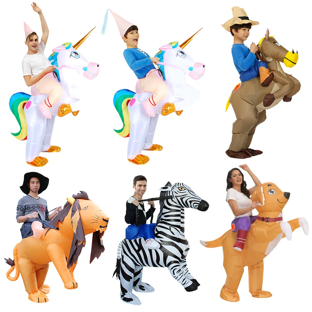 

Anime Inflatable Costume Halloween Party Mascot Rabbit Unicorn Shark Costumes Suit Lion Cosplay Costumes for Adult Dress