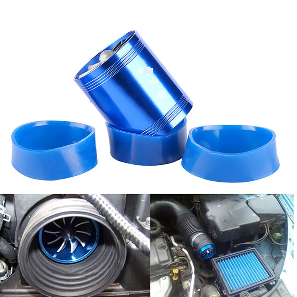 

Car Air Intake Turbonator Single Fan Turbine Turbo Engine Turbine Gas Fuel Saver Double-sided Turbocharger Car Accessories