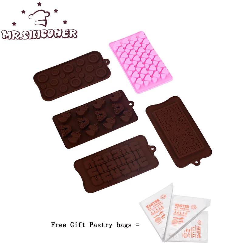 

Mix Style Silicone Chocolate Mold Jelly Block Bar Mold Epoxy Ice Tray Fondant Cake Decorating Candy Tool Kitchen Baking Supply