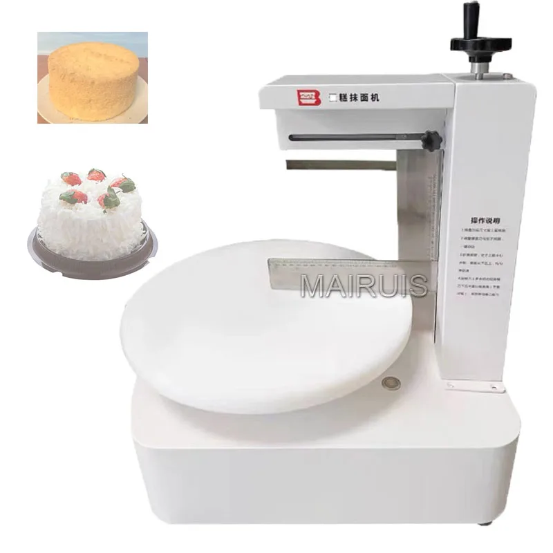 

Automatic Birthday Cake Decorating Icing Frosting Machine For Shop Use Commercial Round Cake Cream Spreading Machine