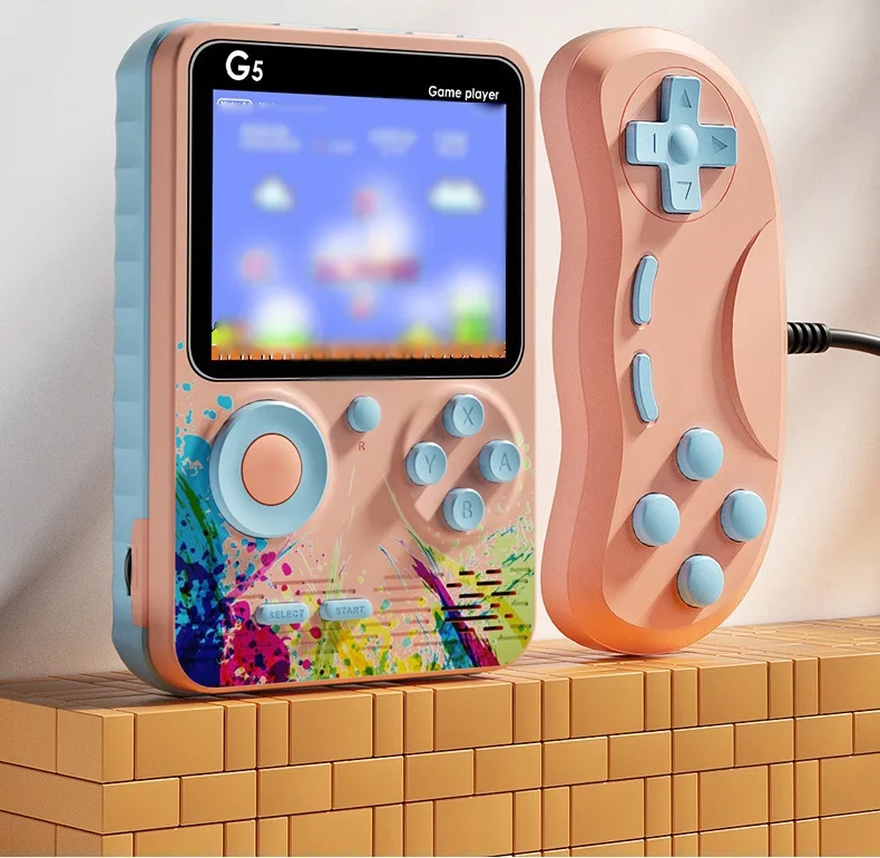 

Портативная игровая мини-консоль, 500 встроенных классических игр, 3,0 дюймовый экран, портативная игровая консоль в стиле ретро, джойпад, 2 игр...
