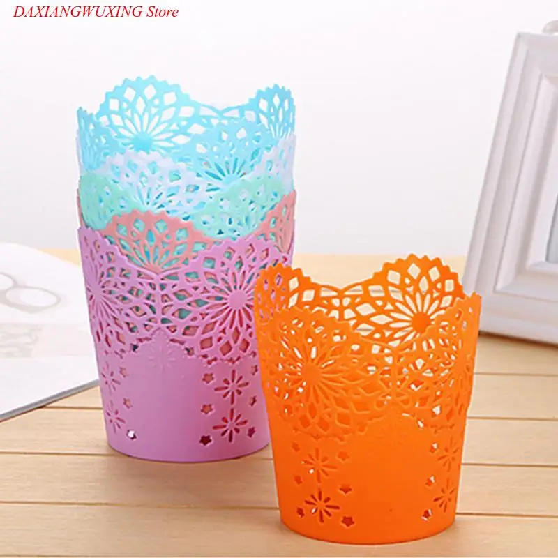 

Пластиковая мини-корзина для хранения для ванной комнаты, семейная корзина для хранения мелочей и карандашей, винтажный контейнер, 6 цветов