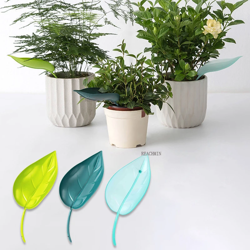 

6pcs Leaf-Shaped Watering Tool Garden Plant Pot Watering Device Gardening Tools Equipment