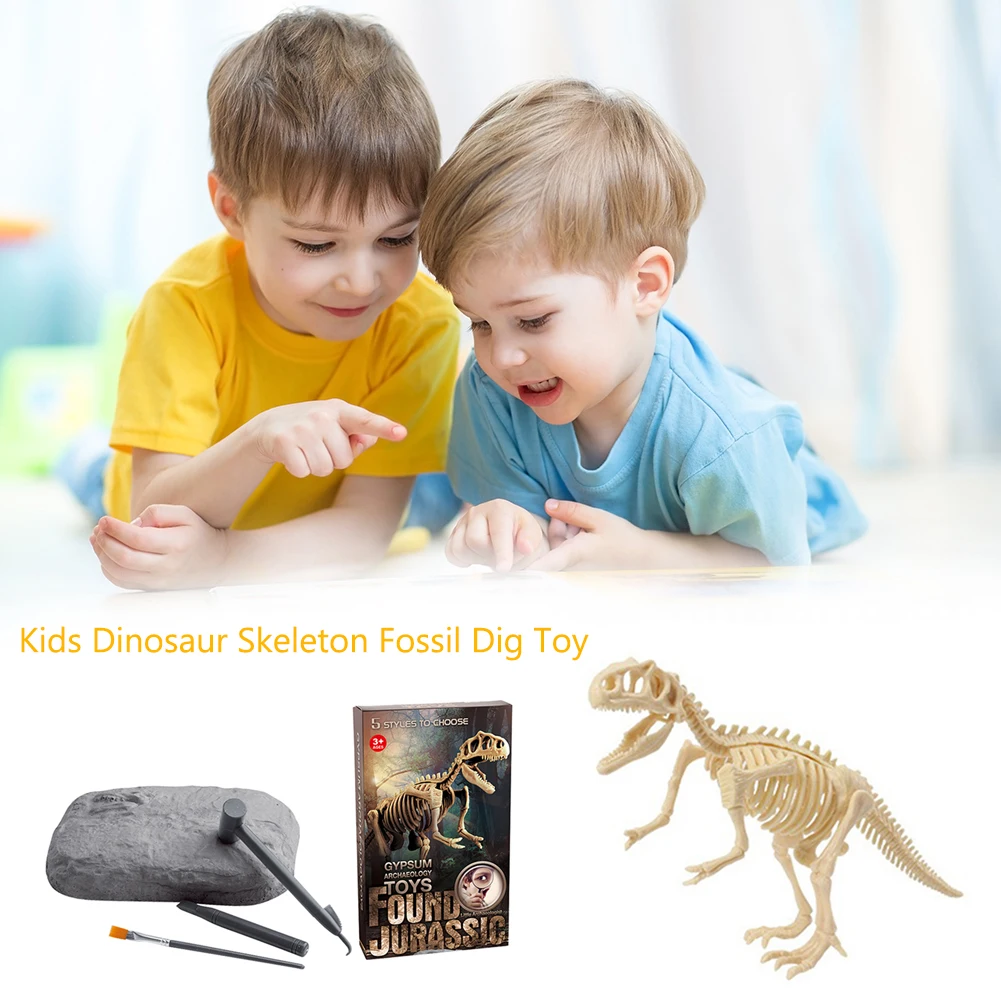 

Children Education Toys DIY Simulation Dinosaur Digging Toys Excavation Simulation Dinosaur Skeleton Fossils Model