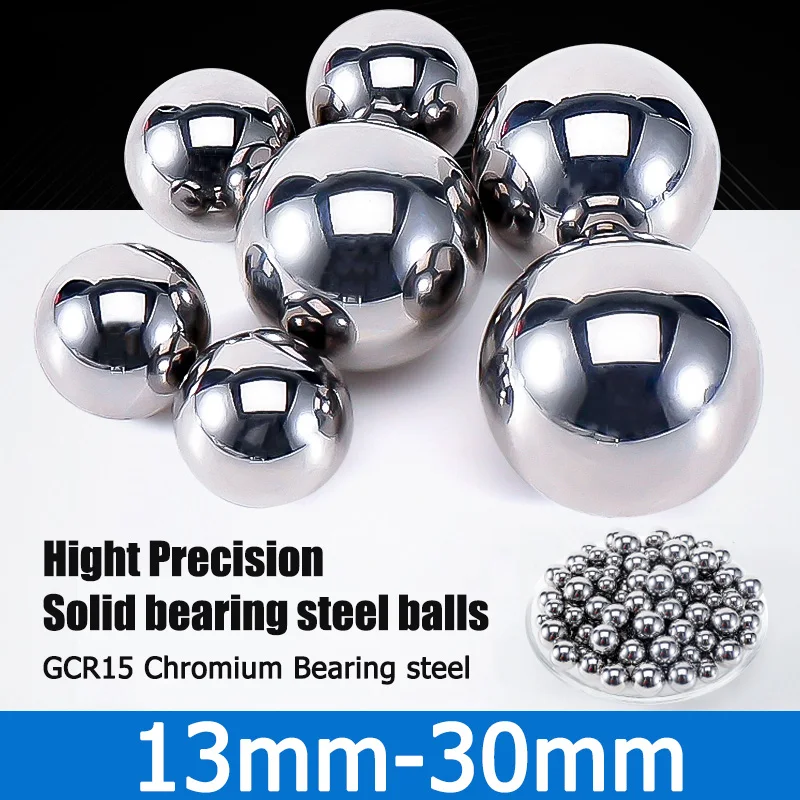 

1 шт., 13 мм - 30 мм сплошной стальной шарик высокой точности GCR15 хромовый стальной шарик 13 / 13.5 / 14.14.288 / 14.5 / 1115.08 / 15.8 / 15.875 - 30mm