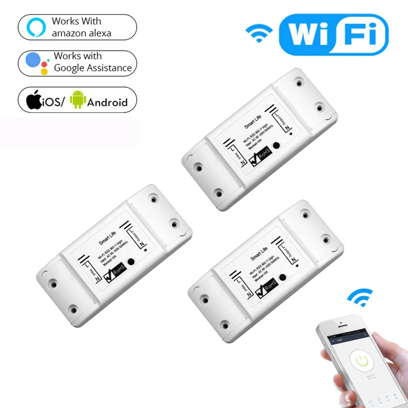 

Умный выключатель света MOES Wi-Fi
