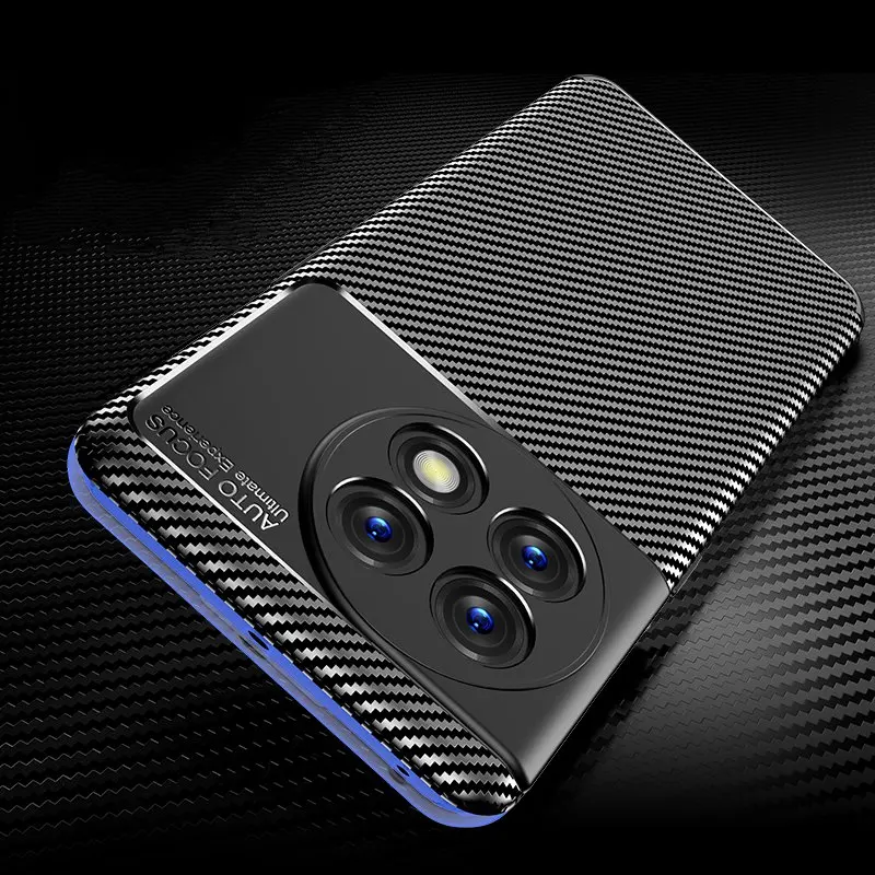 Luxury Case For Oneplus 11 Case For Oneplus 11 Cover Funda Shockproof Soft Carbon fiber Protective Phone Bumper For Oneplus 11