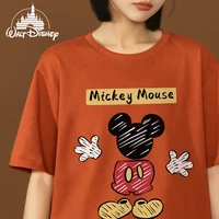 disney mickey mouse hand painted t shirt women summer design sense 2022 new loose bf lazy style short sleeve oversize y2k girl