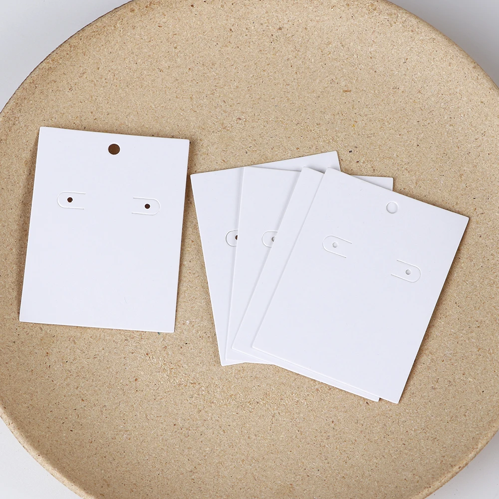 50 шт. 5 5x7 см новый узор белое ожерелье серьги ювелирные изделия дисплей открытки