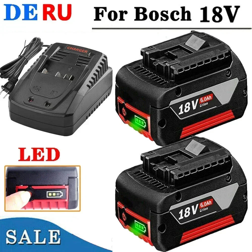 Аккумулятор 6 0 Ач для Bosch 18 В Professional GBA GBH GSR GSB BAT618 BAT609 BAT620