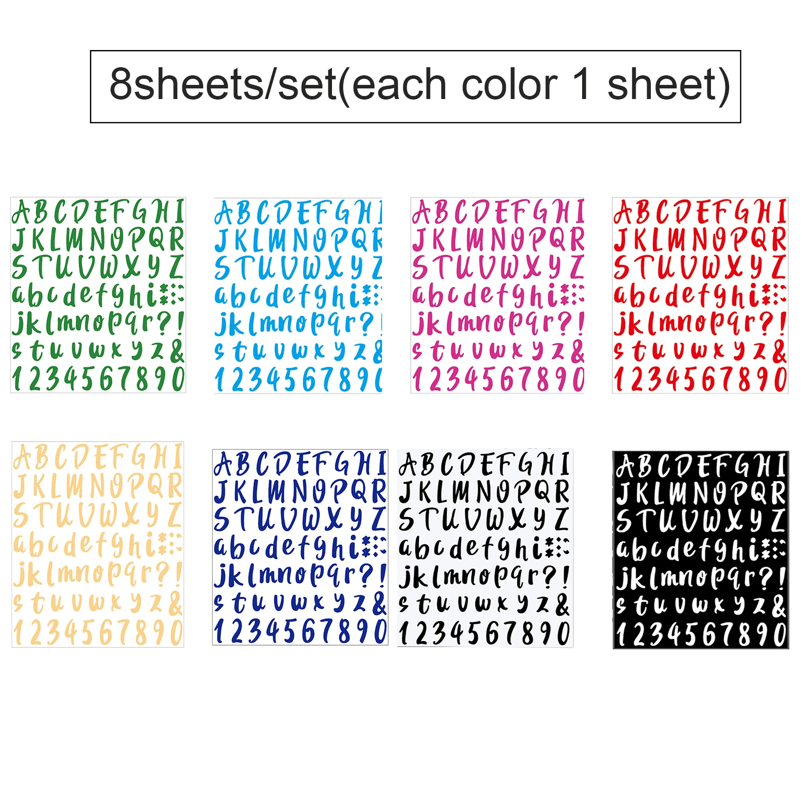 

576 шт. 8 листов, водонепроницаемые наклейки на почтовый ящик