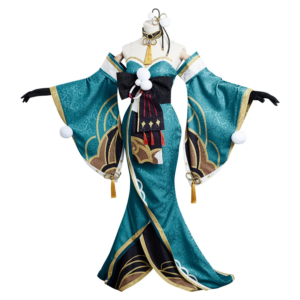 Genshin Impact Ms Hina/Gorou Cosplay Costume Outfits Halloween Carnival Suit