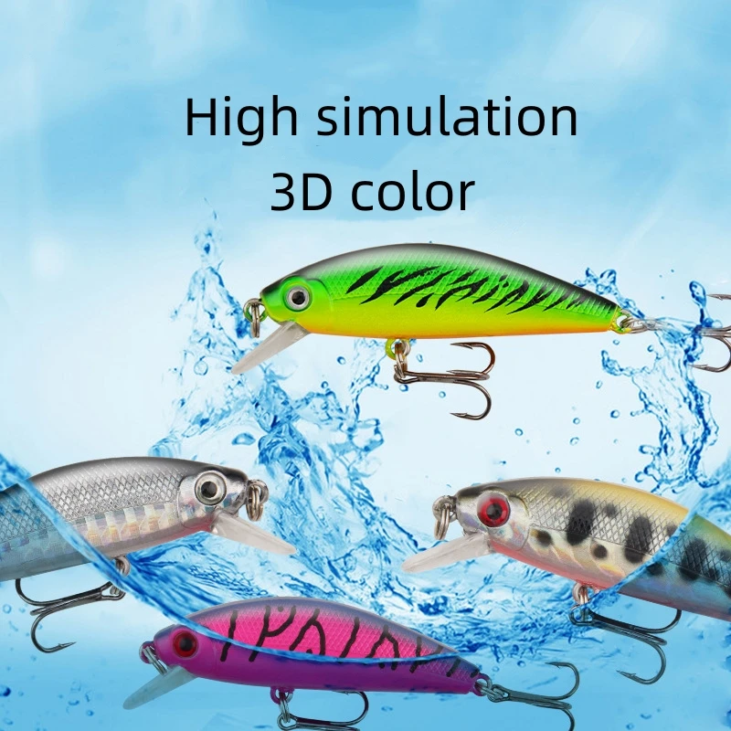 

1Pcs Minnow Fishing Lures 6.6cm 9.5g Crankbait Wobblers Perch 3D Eyes Artificial Hard Bait Pike Carp Bass Sinking Swimbait Pesca