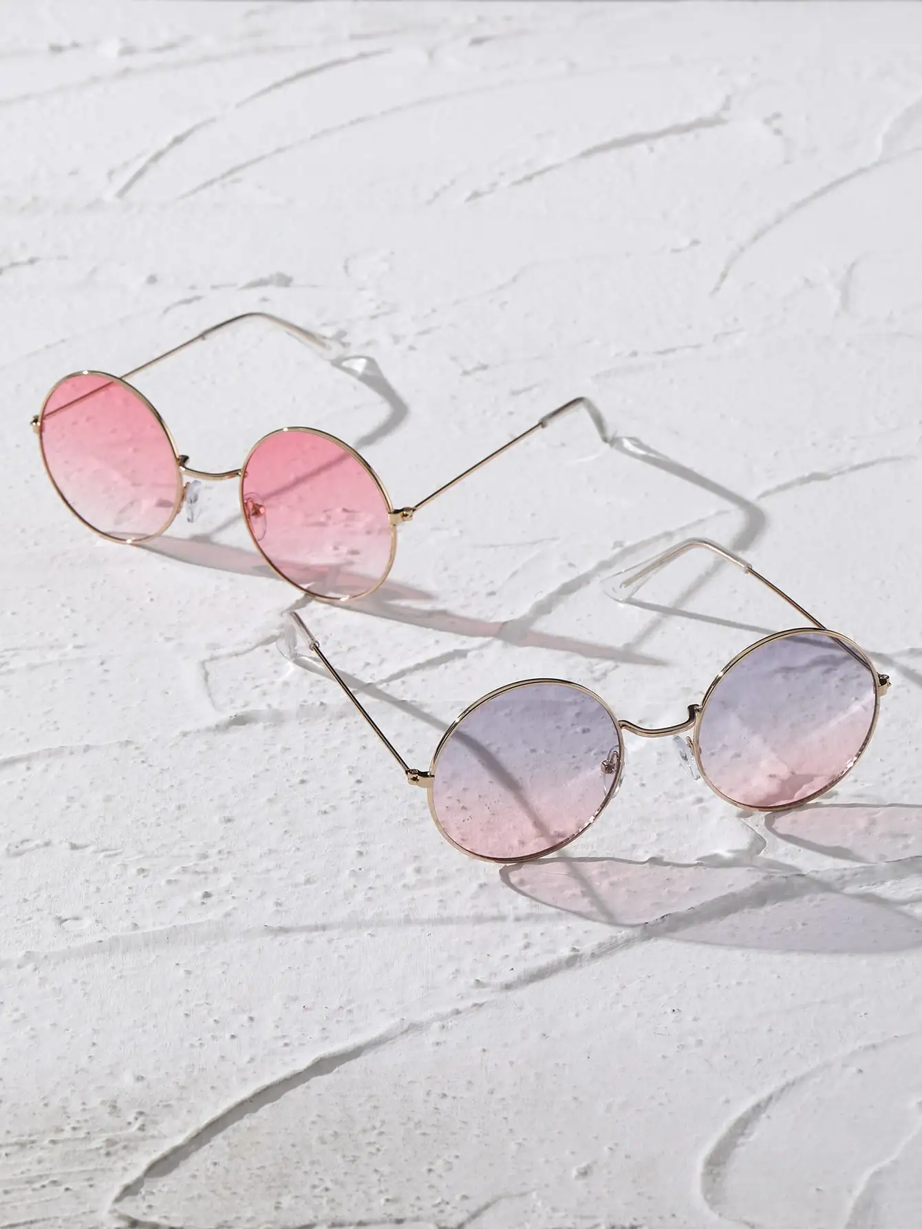 Унисекс Винтажные Модные Солнцезащитные Очки Y2K В Круглой Металлической Оправе С