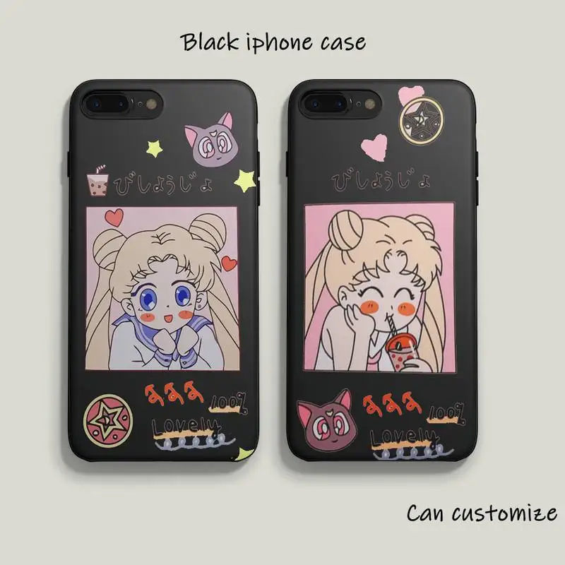 

Cartoon Sailor Moon Phone Case fundas shell For iPhone 11 12 13 Mini Pro XS Max X 8 7 6s Plus SE XR