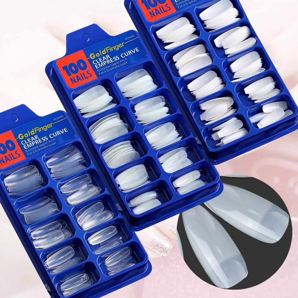 

120PCS/BOX 3Colors Professional Acrylic Stylish Home Female Nail Salon Ballet Armor Pointed Nail Art Sheet Women Manicure Tools