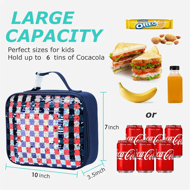 iFARADAY Lunch Box Kids Girls Picnic Travel Thermal Breakfast Box Girls School Kids Practical Lunch Box Food Tote Handbag