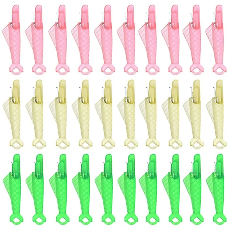 

A63I 30 Pcs Sewing Machine Needle Threader Fish Type Embroidery Floss Automatic Sewing Needle Threader Craft DIY Tool