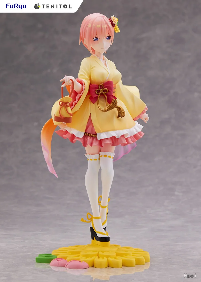 Фото 【ZW】Оригинальная фигурка FuRyu TENITOL Movie Five-Part Bride Ichika в юката-платье, модель-игрушка, подарок №4