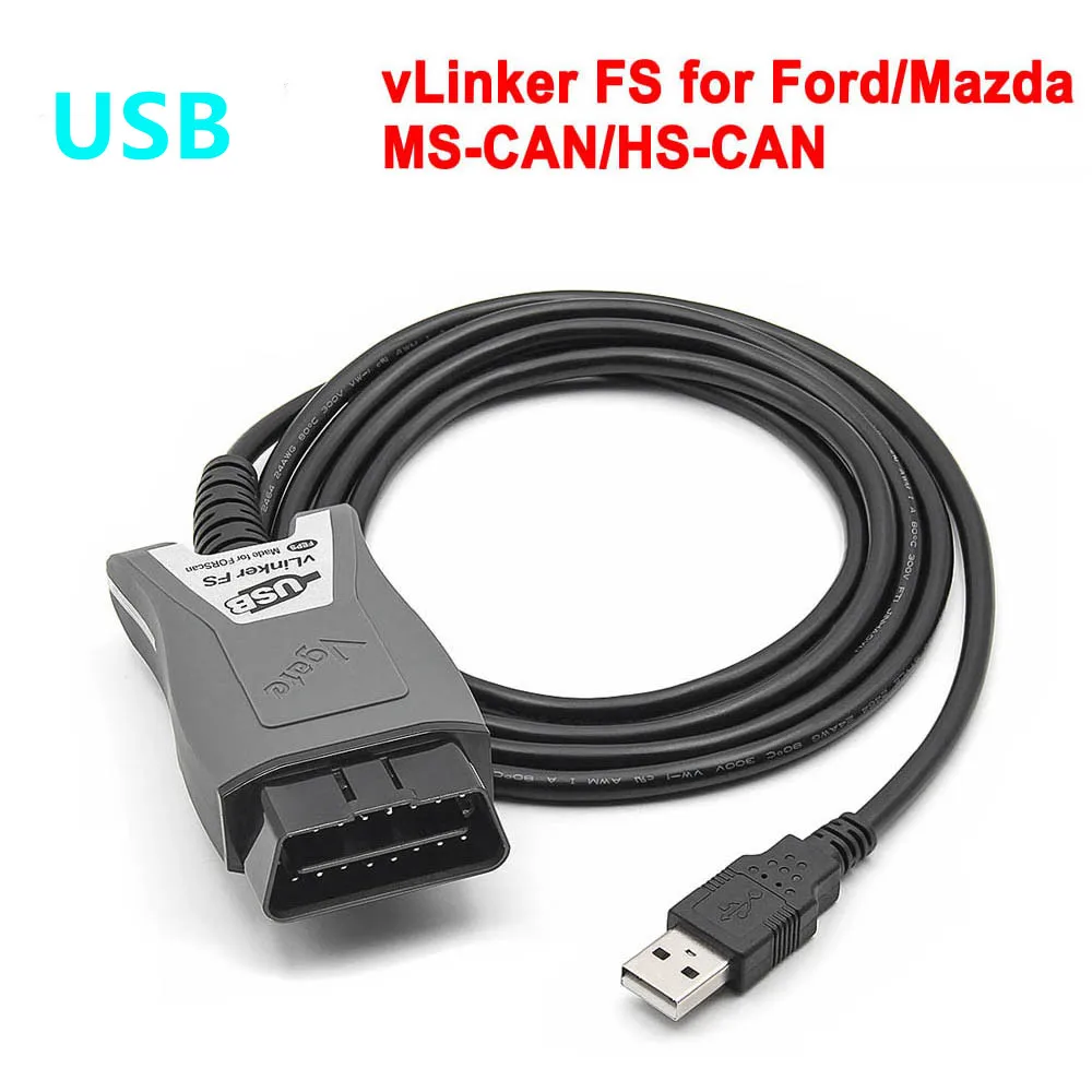 Автомобильный диагностический сканер A + Vgate vLinker FS ELM327 для Ford FORScan HS/MS-CAN ELM 327 OBD 2 OBD2 для Mazda