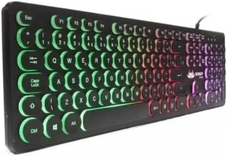 

2023 Gamer Led Rgb Iluminado Semi Mecânico Abnt2 KP-2059 teclado mecanino