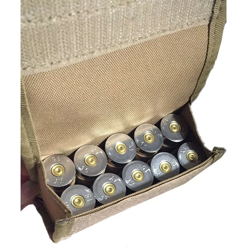 

10 Rounds Tactical Ammo Pouch Foldable Ammo Carrier Bag Bullet Shell Holder Rifle Cartridge Wallet Hunting Accessories