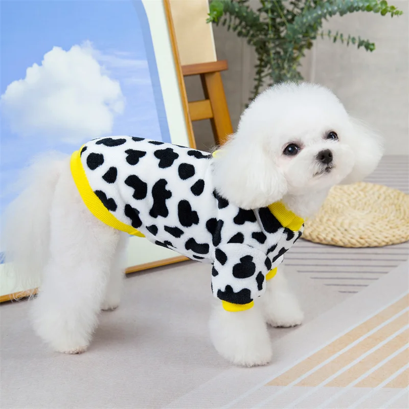 Фото Флисовая одежда для домашних животных, зимние толстовки, свитшоты для маленьких собак, теплое пальто, одежда для маленьких собак, чихуахуа, Йорка, одежда для собак №2