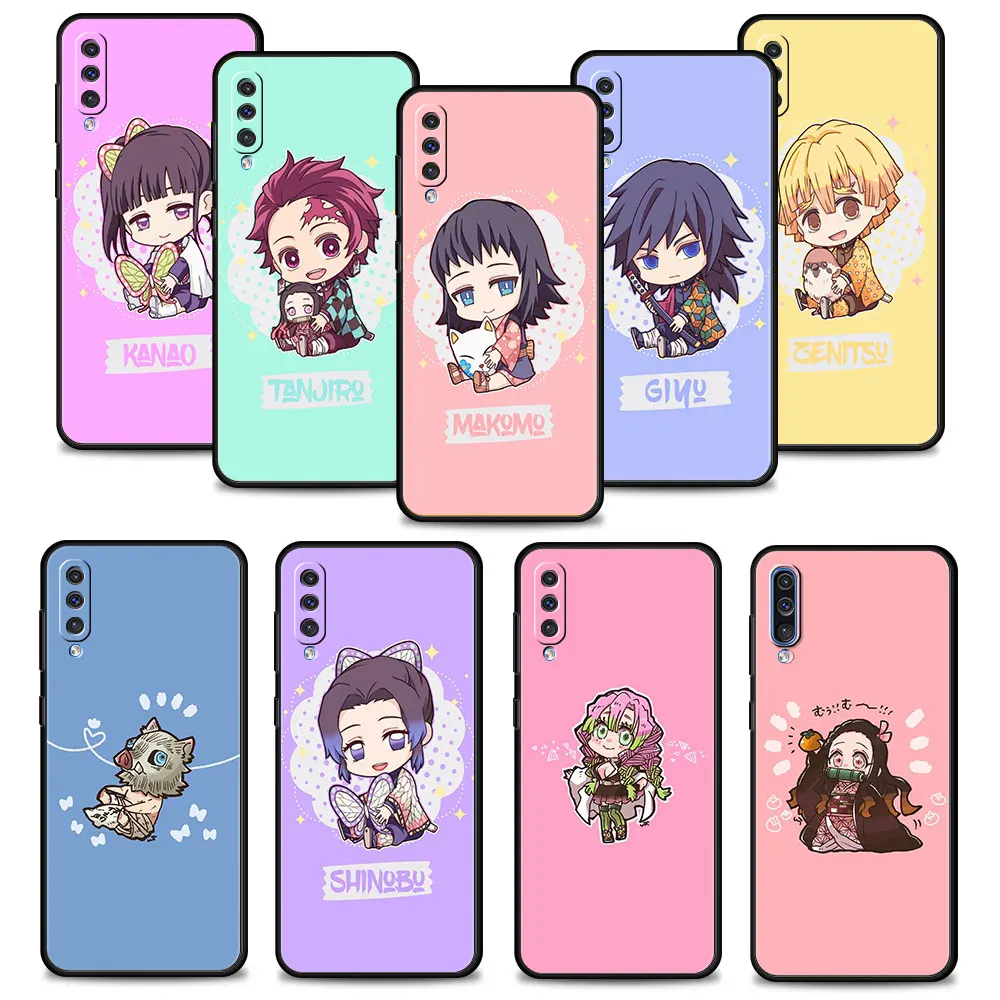 

Cute Characters Demon Slayer Phone Funda Case For Samsung Galaxy A50 A30 A40 A70 A20e A10s Note 20 Ultra 10 A10 A20s A10e M51