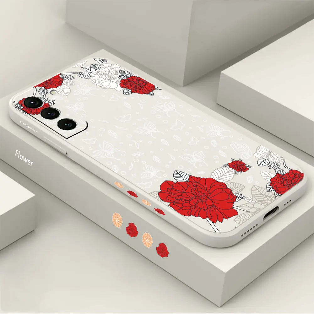 Чехол для телефона с бабочками и цветами для Samsung Galaxy S23 S22 S21 S20 Ultra FE 5G S11 S11E S10 S10E S9 Plus, чехлы, чехлы