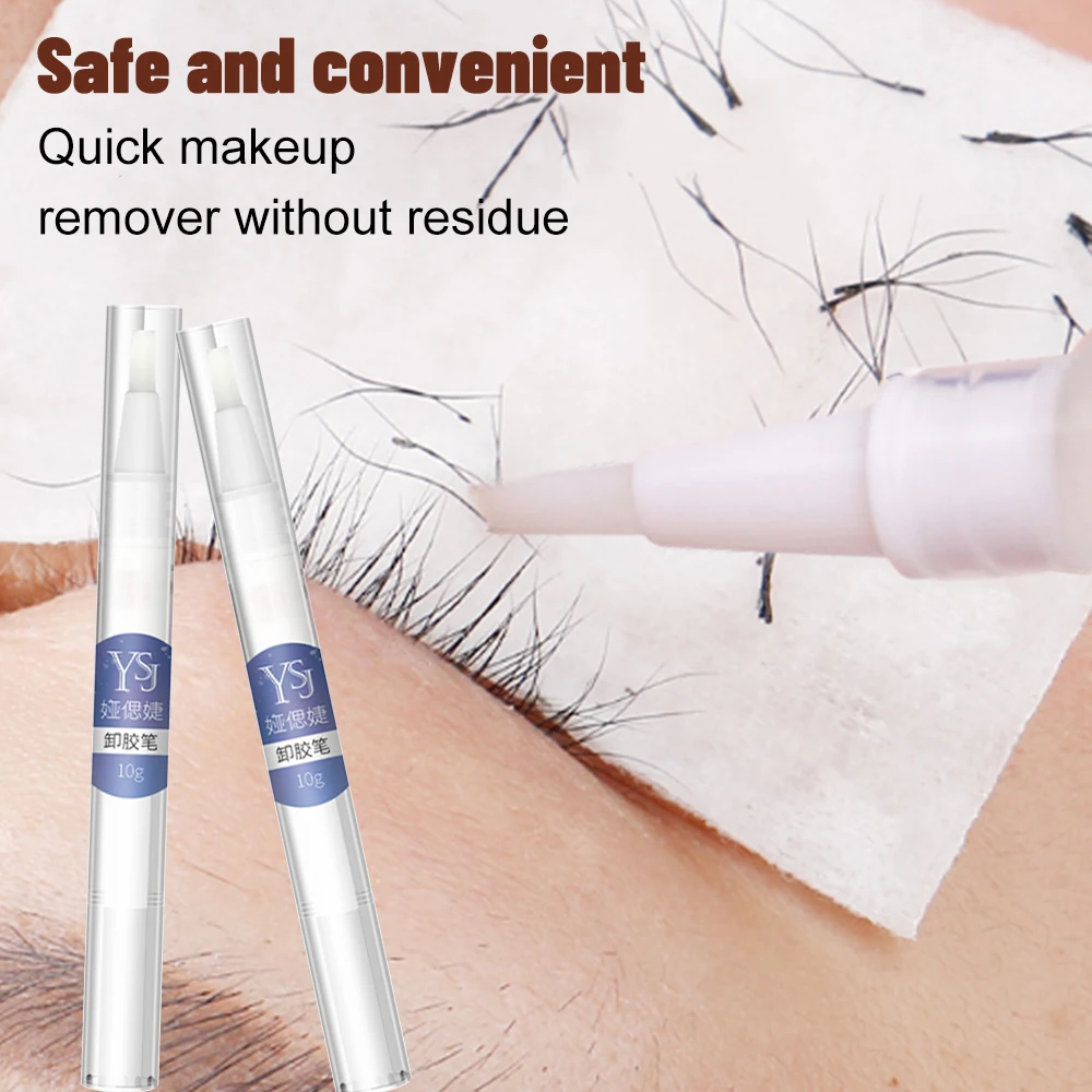 

10ML Eyelash Extension Glue Remover Non-irritating Quick Drying Adhesive Transparent Gel Remover Eye Lashes Make Up Remover Pen