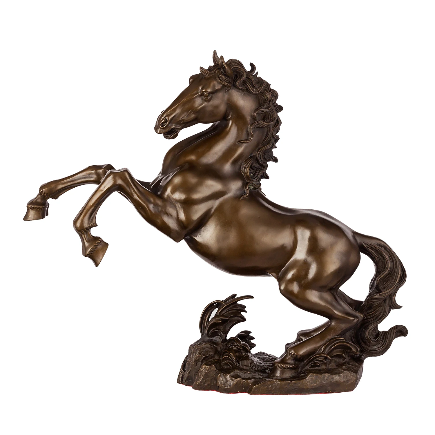 

Разноцветная бронзовая статуя лошади, великолепное украшение для дома и офиса, скульптура животного, искусство, стильные подарки