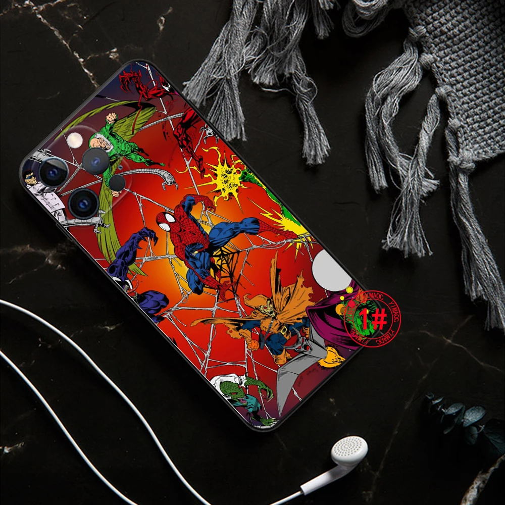 Мягкий чехол 66TY Spiderman для Samsung J2 Prime J4 Core J5 J6 Plus J7 Pro J8 S7 Edge S8 Note 8 9 10 Lite 20 Ultra