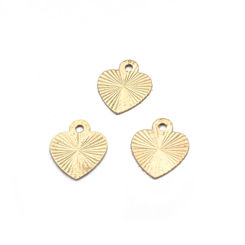 100 шт. незакалённая медь небольшой сердечными амулетами, браслет с подвеской в хвосте, Чарующее ювелирное ожерелье 