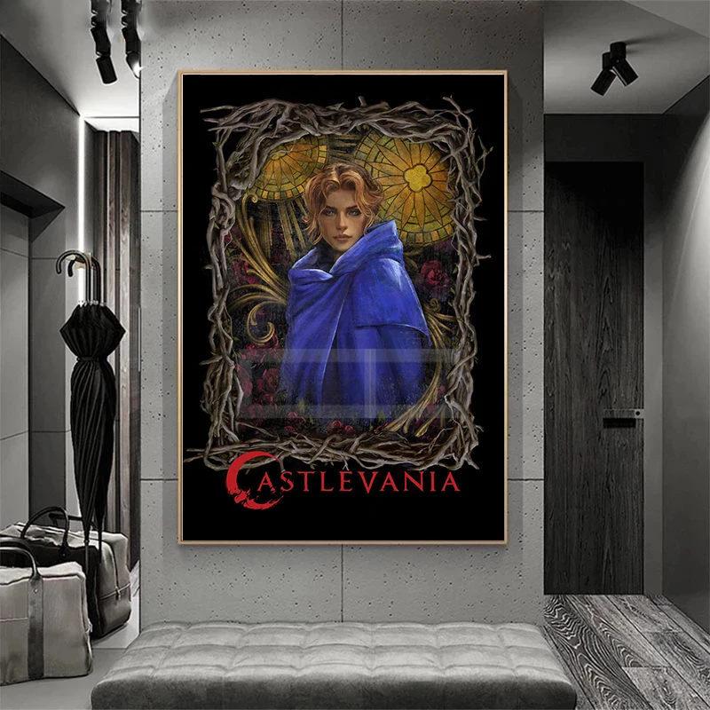 Классические Японские игры ARPG постер с изображением персонажа каставании и